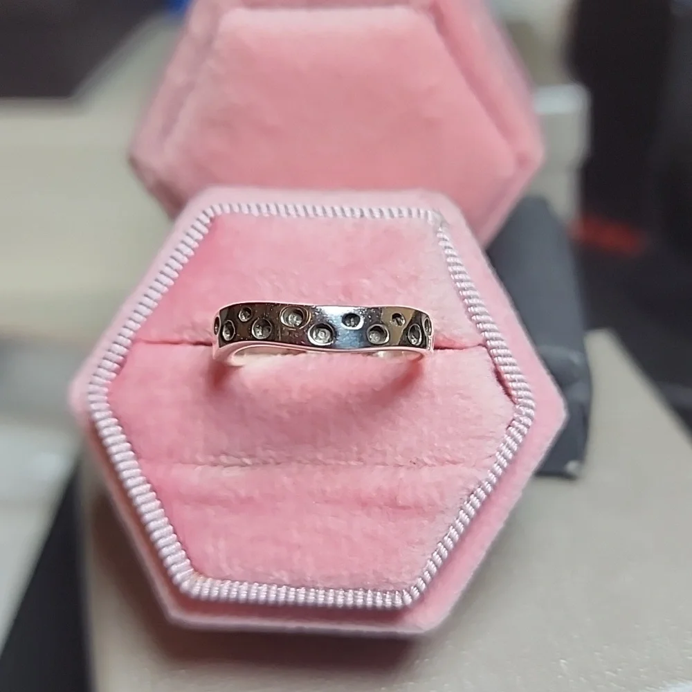 New Minimalist Sterling Silver Stackable Wave Ring